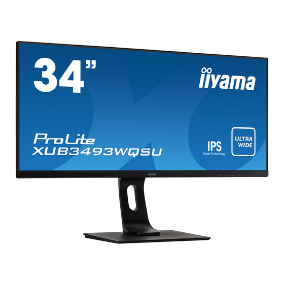 Iiyama ProLite XUB3493WQSU User Manual