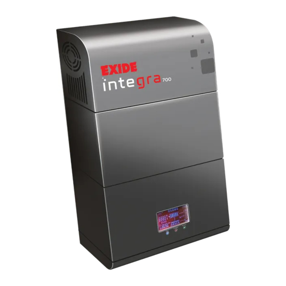Exide integra 700 User's Manual & Warranty Card