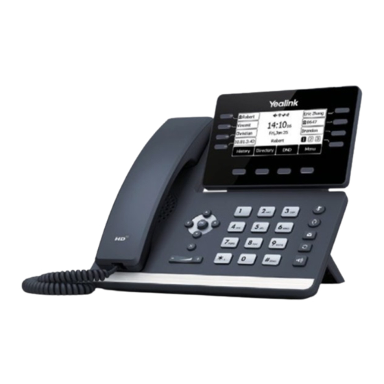 Yealink T53 Quick Reference Manual