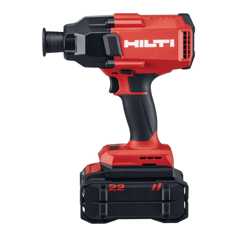 HILTI Nuron SID 8-22 - Impact Driver Manual