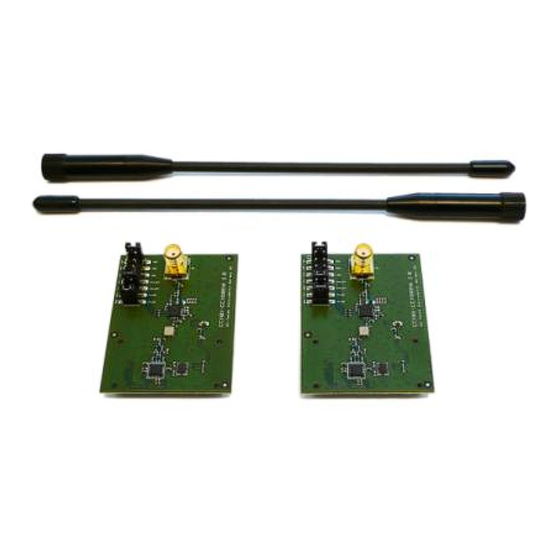 Texas Instruments CC1101-CC1190EMK Quick Start Manual