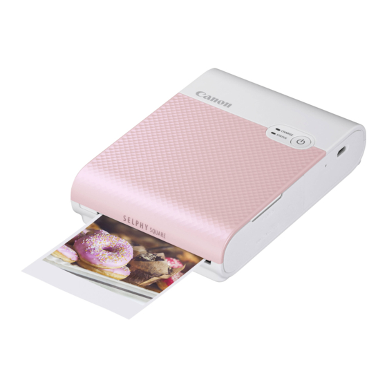 Canon SELPHY SQUARE QX10 Photo Printer Manuals