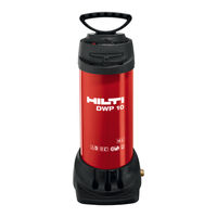 Hilti DWP 10 Operating Instructions Manual