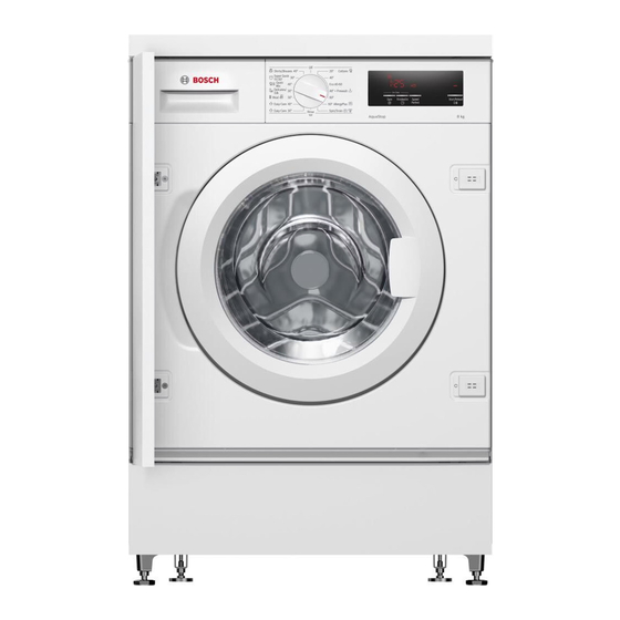 Bosch WIW24342EU User Manual And Installation Instructions