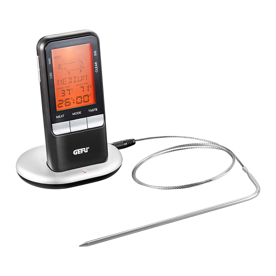 Gefu Händi 21850 - Digital Radio Roast Thermometer Manual