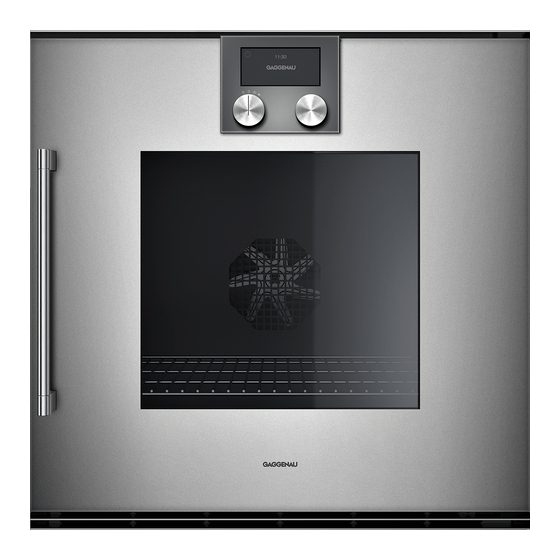 Gaggenau BOP 250 612 Installation Instructions Manual