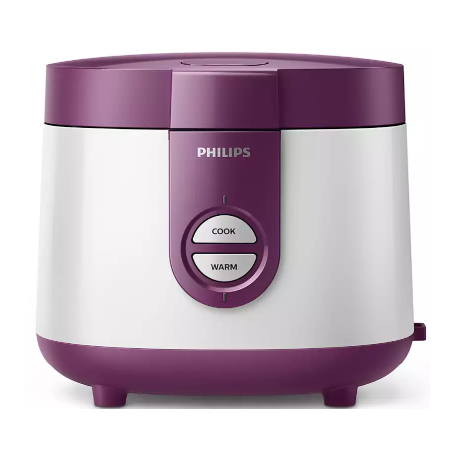 Philips HD3116 - Rice Cooker Manual