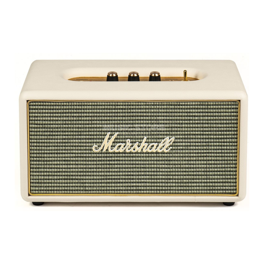 Marshall Stanmore Bluetooth - Stereo Loudspeaker Manual