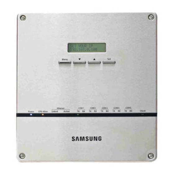SAMSUNG DMS 2.5 W/BACNET QUICK REFERENCE MANUAL Pdf Download | ManualsLib