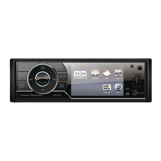 Power Acoustik PDR-340 Owner's Manual