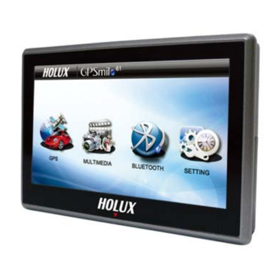 Holux GPSmile NAV Slim Quick Manual