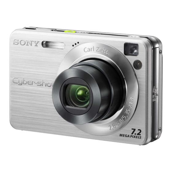 Sony Cybershot,Cyber-shot DSC-W110 Manuals
