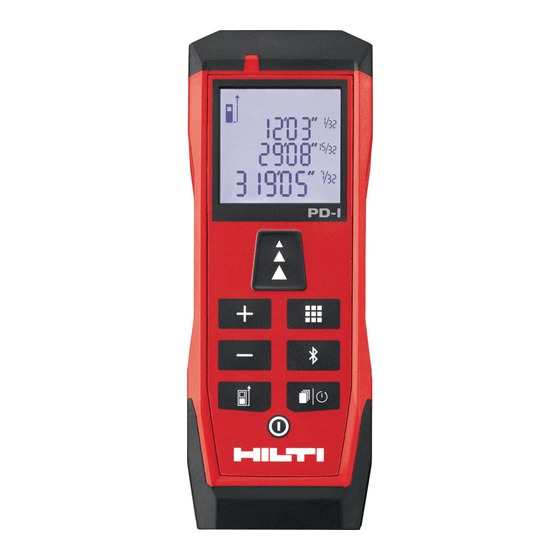 Hilti PD-I Original Operating Instructions