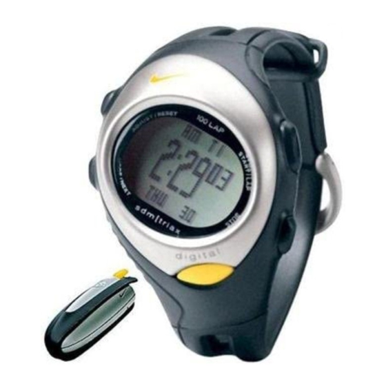 Nike HRM Triax 100 Instructions Manual
