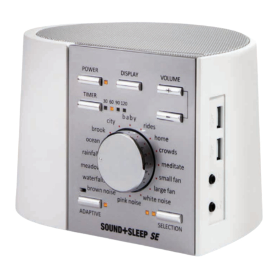ASTi Sound+Sleep SE Owner's Manual