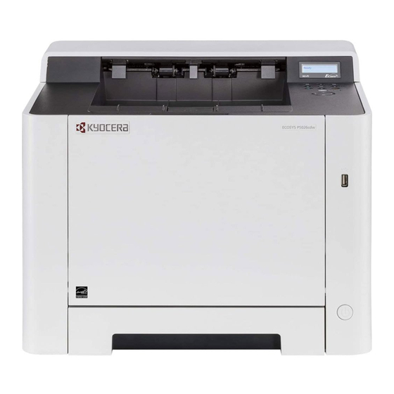 Kyocera P5026cdw Frequently Asked Questions Manual