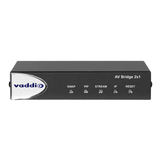VADDIO 999-8250-009 Operator's Manual