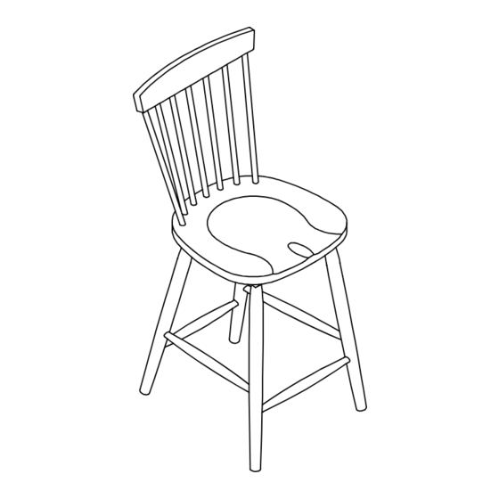 OSP Home Furnishings EAGLE RIDGE COUNTER STOOL EAG26 Assembly Instructions