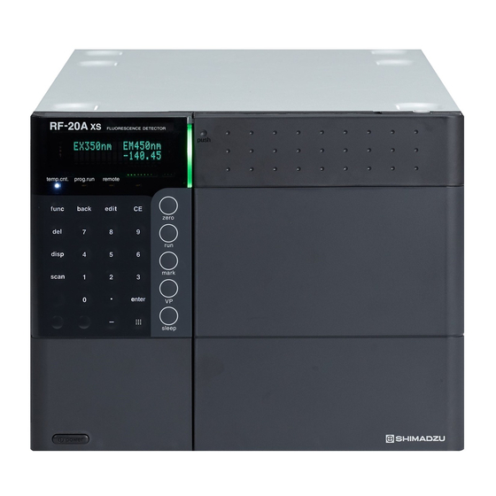 Shimadzu RF-20A Service Manual