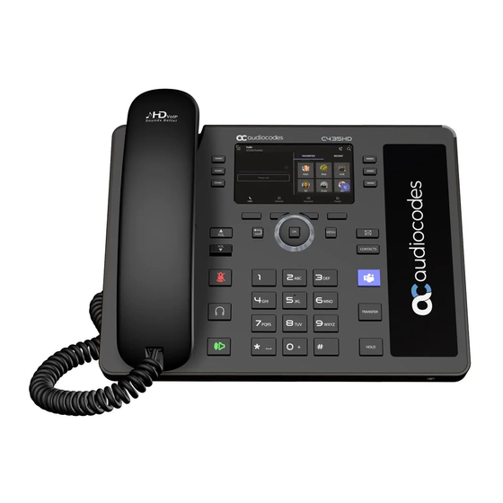 AudioCodes C435HD-R Quick Manual