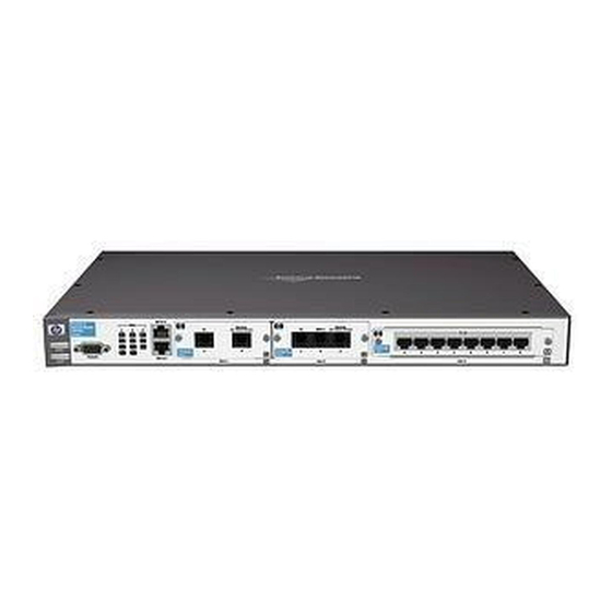 HP ProCurve Secure Router 7203 dl Advanced Management And Configuration Manual