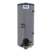 Bock Water Heaters 72E Installation, Operation & Maintanance Manual