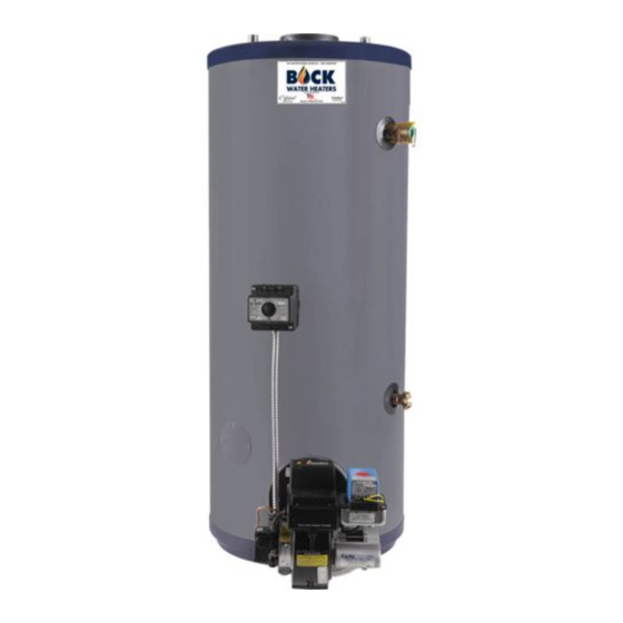 Bock Water heaters 72E Installation, Operation & Maintanance Manual