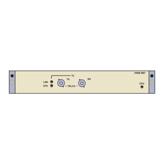 Cabletron Systems HSIM-W87 Manuals