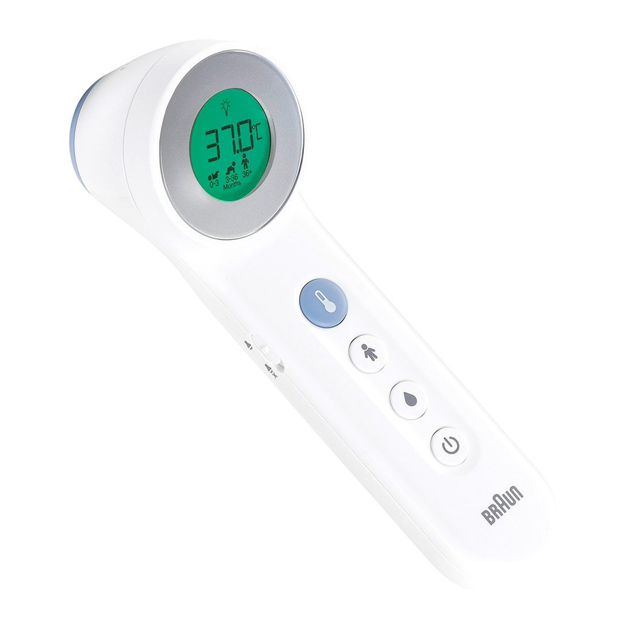 BRAUN Thermometer: Change Thermoscan °C to °F (Celcius to Fahrenheit) 