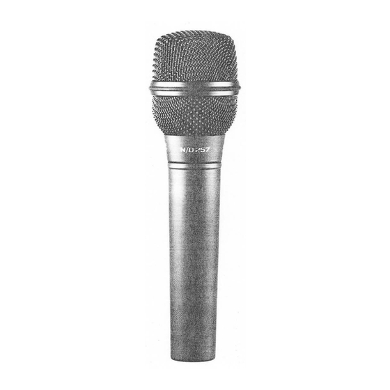 Electro-Voice N/D257 Specification Sheet