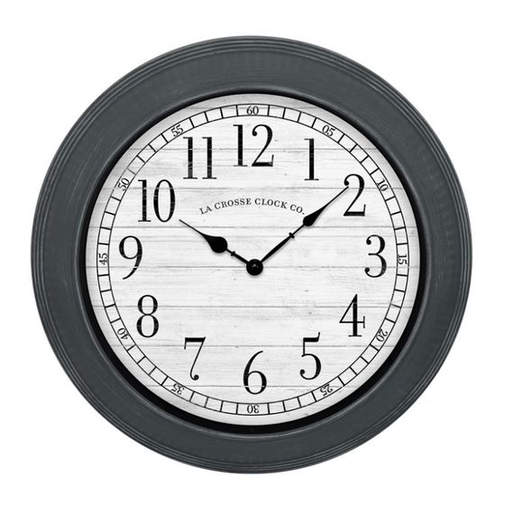 LA CROSSE CLOCK Everly 404-3841B Quick Start Manual