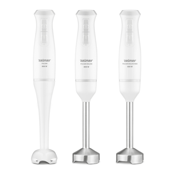 User Manuals: Zelmer PULSAR ZHB4560I Hand Blender