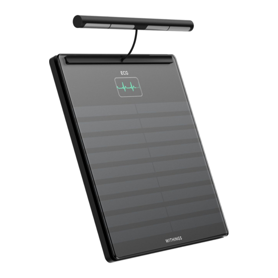 Withings ECG MONITOR Instructions For Use Manual