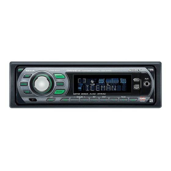 Sony CDX-GT510 Installation/Connections