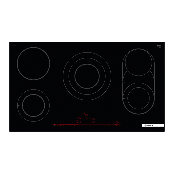Bosch PKM975DK1D User Manual And Installation Instructions
