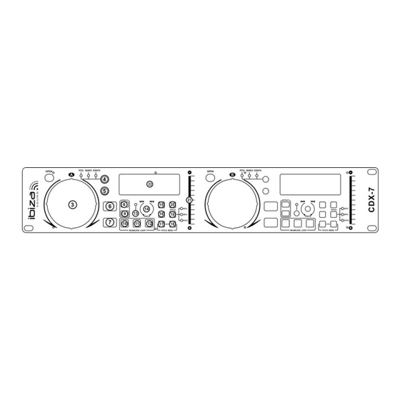 Ibiza sound CDX-7 User Manual