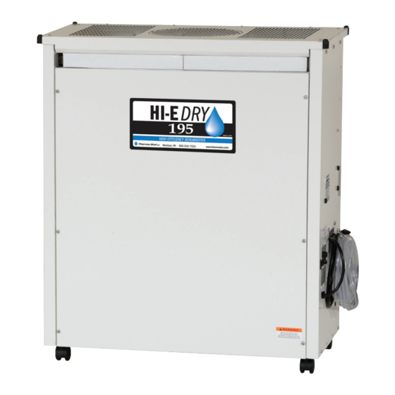THERMASTOR HIE DRY 195 INSTALLATION, OPERATION AND MAINTENANCE