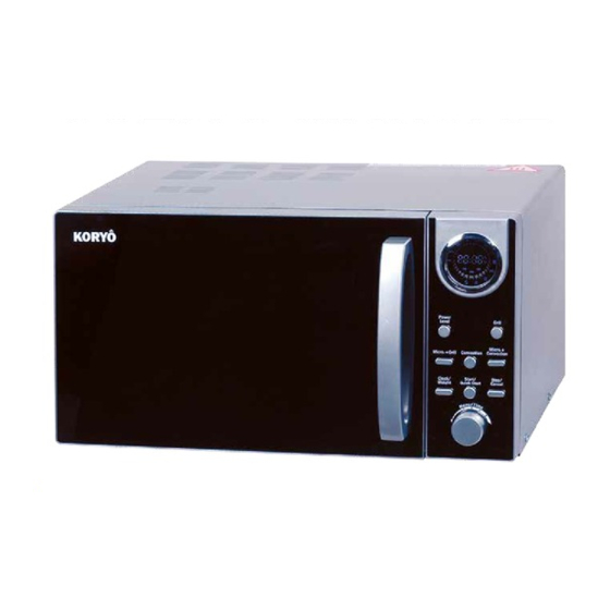 how to use koryo microwave oven