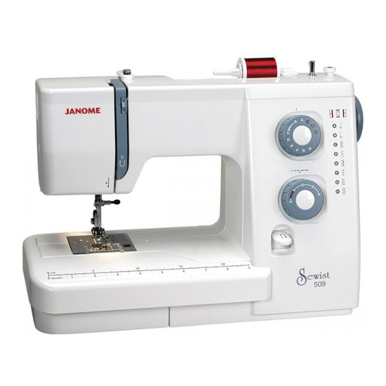 Janome Sewist 509 Instruction Manual