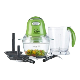  Wolfgang Puck Powerful 350W Glass Bowl Chopper w/2