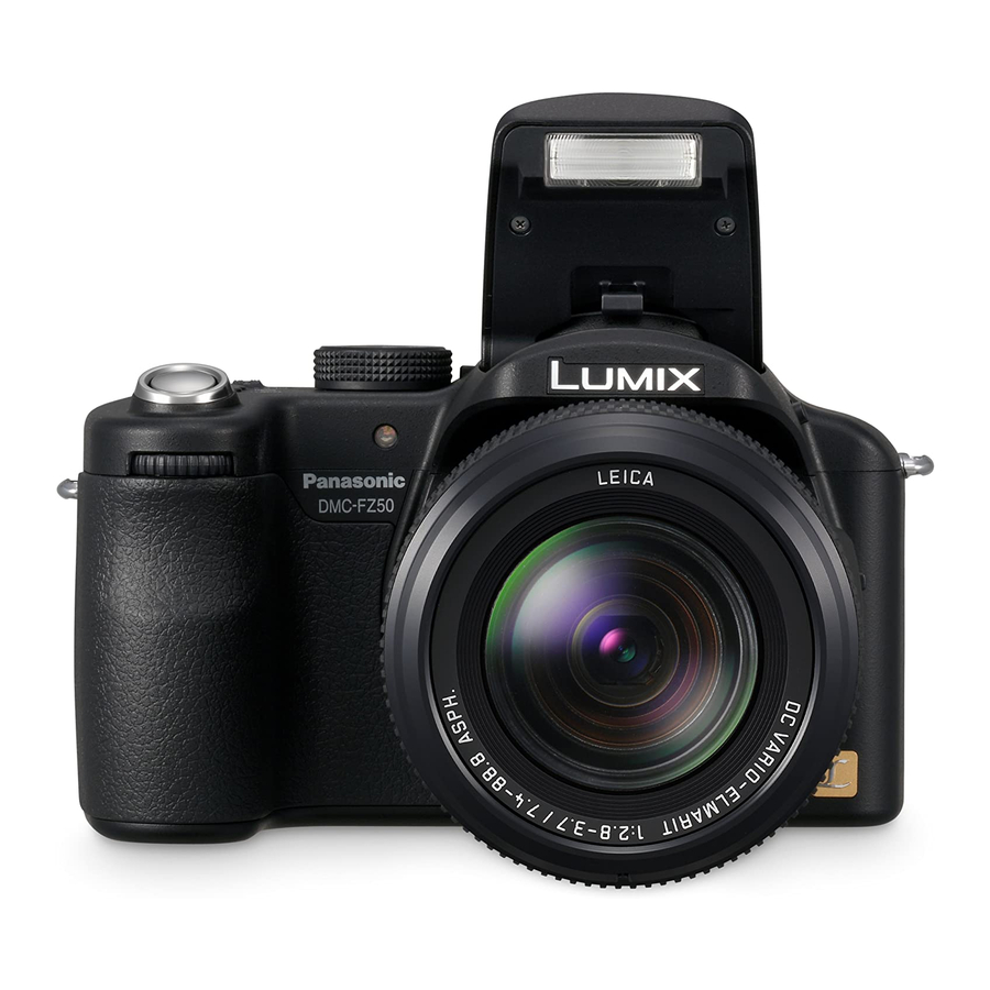 Panasonic Lumix DMC-FZ50 Operating Instructions Manual