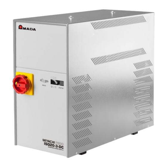 Miyachi Amada ISQ20 Series Operating Instructions Manual
