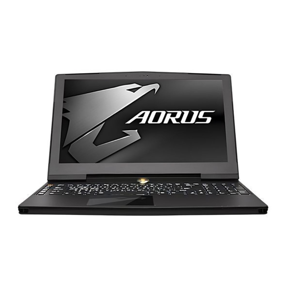 Gigabyte Aorus X5 Gaming Laptop Manuals