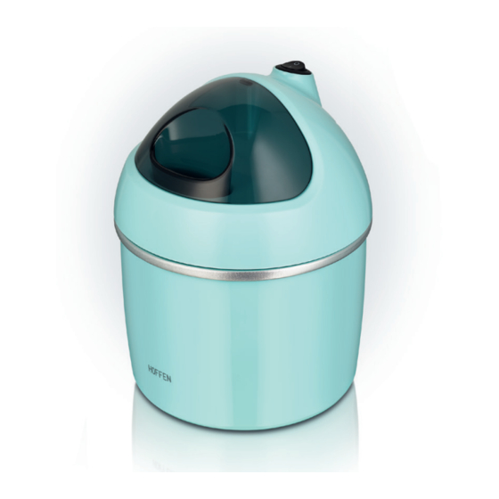User Manuals: HOFFEN ICM-1378 Ice Cream Maker