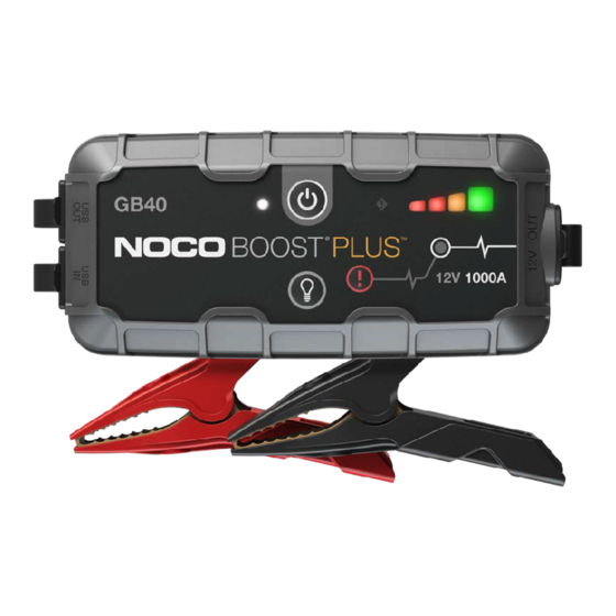 NOCO Genius Boost Plus GB40 Manual