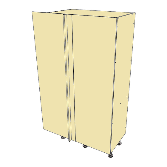 Mitre 10 PANTRY CABINET TALL RETURN PR1000-IMP Assembly Instructions