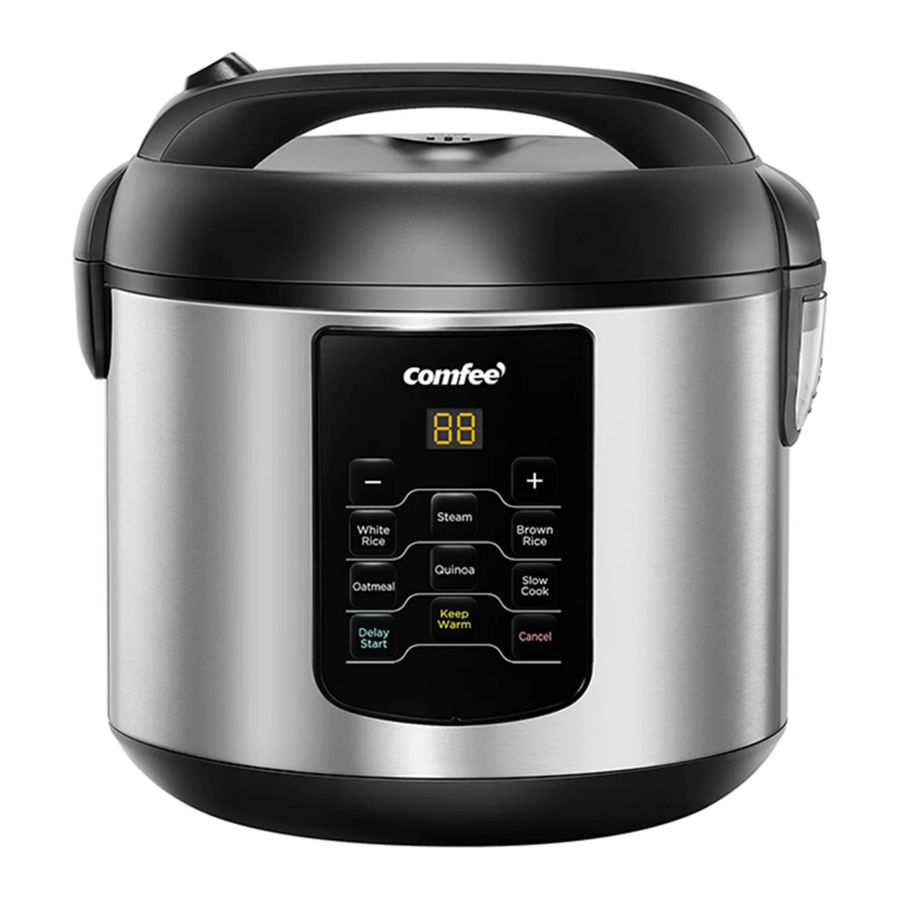 Comfee CRS2010BS - 2 Qt Stainless Steel Rice Cooker Manual