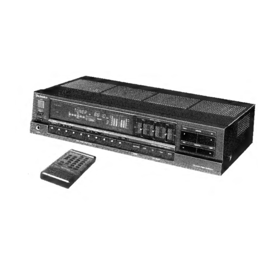 Technics QUARTZ SA-R210L Service Manual