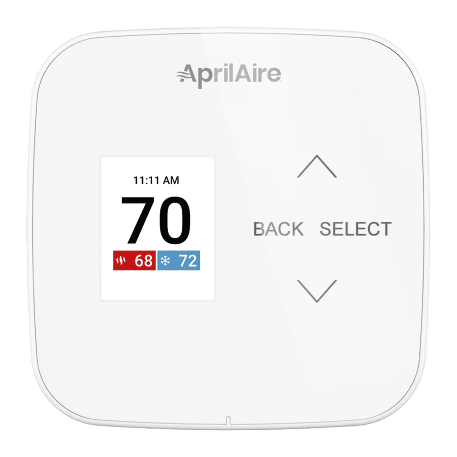 Aprilaire S84N 1H1C, S84N SU - Thermostat Manual