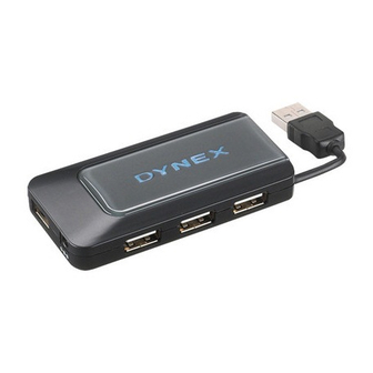Dynex DX-HUB23 - 4 Port USB 2.0 Hub Manuals